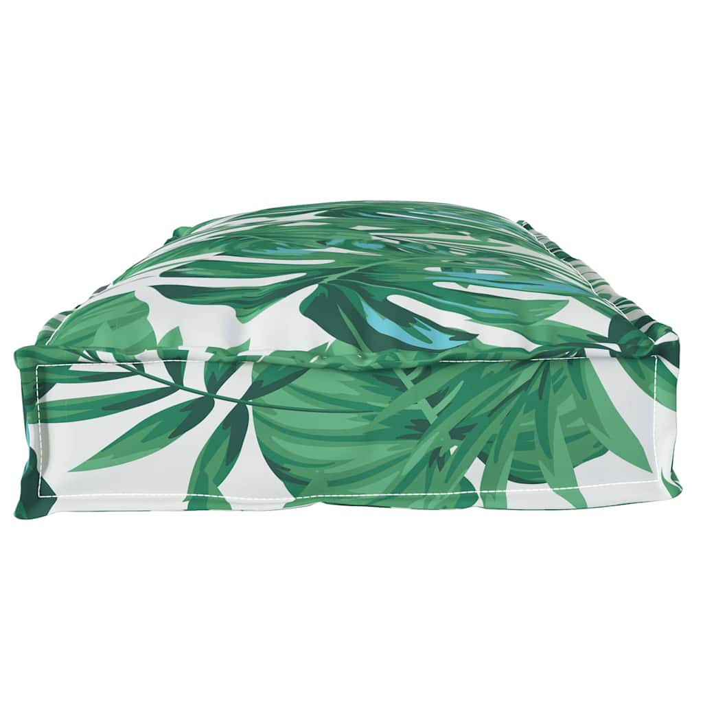 vidaXL Palettenkissen für Bank Floral Blattmuster 100 x 40 x 8 cm