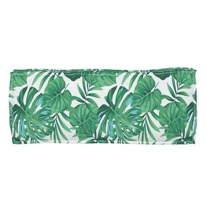 vidaXL Palettenkissen für Bank Floral Blattmuster 100 x 40 x 8 cm