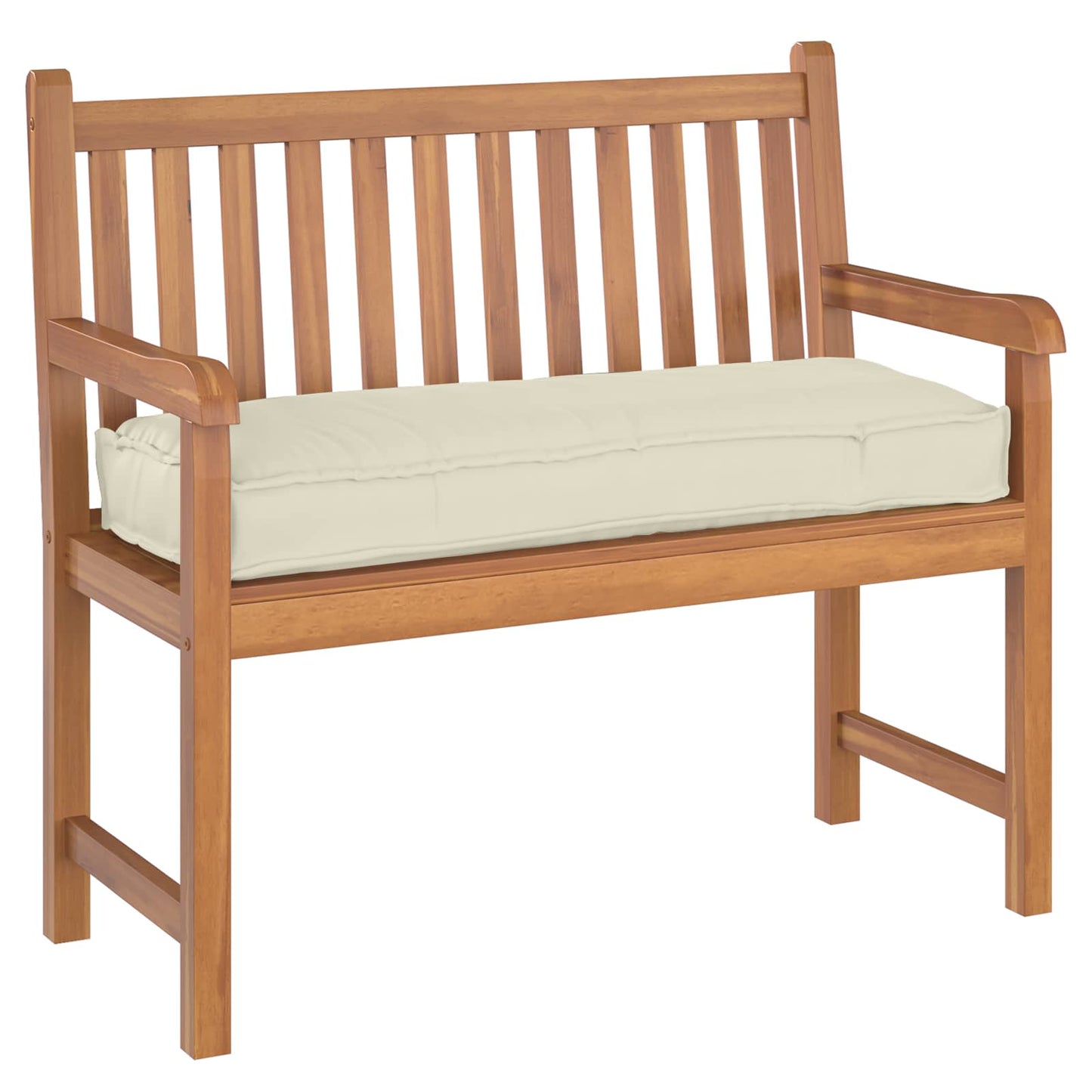 vidaXL Palettenkissen für Bank Creme 110 x 40 x 8 cm Oxford Stoff