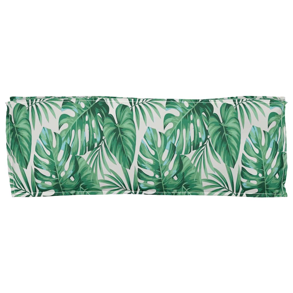 vidaXL Palettenkissen für Bank Floral Blattmuster 110 x 40 x 8 cm