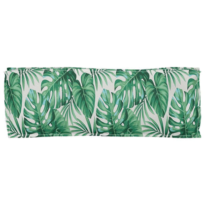 vidaXL Palettenkissen für Bank Floral Blattmuster 110 x 40 x 8 cm