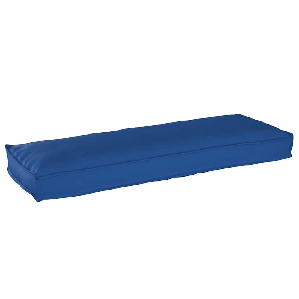 vidaXL Coussin de palette pour banc bleu roi 120 x 40 x 8 cm en tissu Oxford