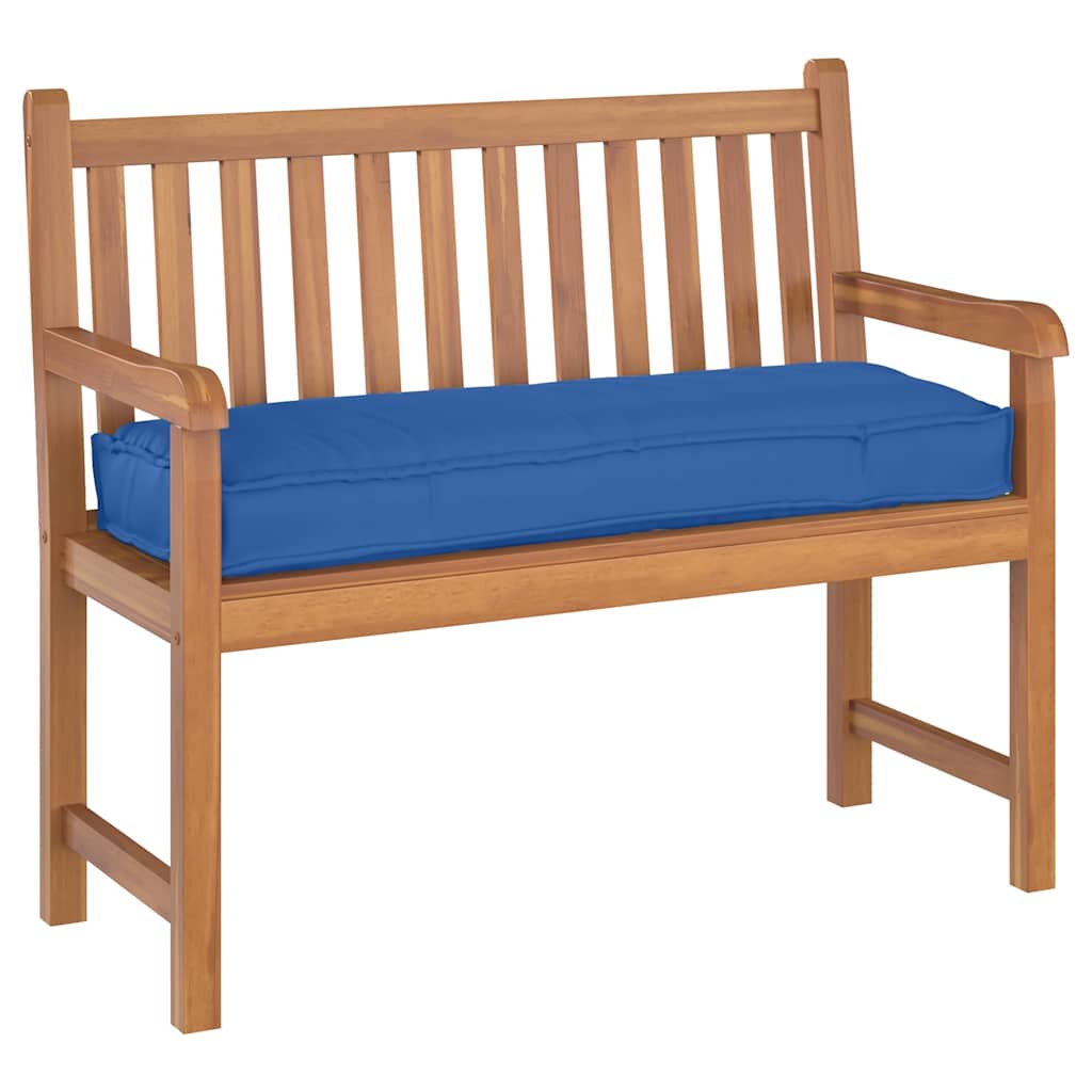 vidaXL Coussin de palette pour banc bleu roi 120 x 40 x 8 cm en tissu Oxford
