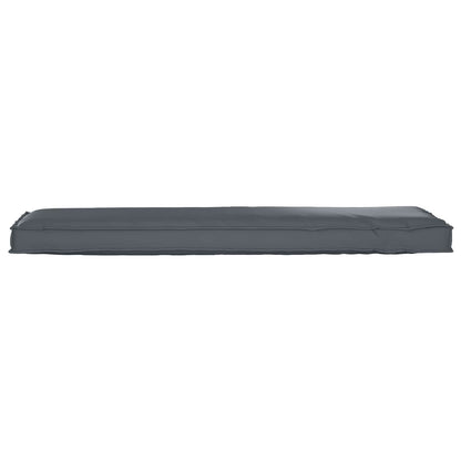 vidaXL Coussin de palette pour banc anthracite 140 x 40 x 8 cm tissu Oxford