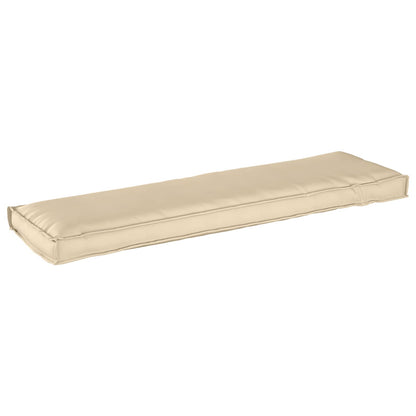 vidaXL Coussin de palette pour banc Beige 140 x 40 x 8 cm Tissu Oxford