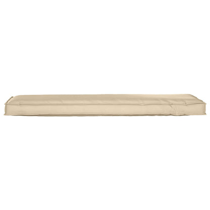vidaXL Coussin de palette pour banc Beige 140 x 40 x 8 cm Tissu Oxford