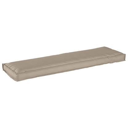 vidaXL Palettenkissen für Bank Taupe 140 x 40 x 8 cm Oxford Stoff