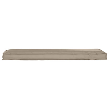vidaXL Palettenkissen für Bank Taupe 140 x 40 x 8 cm Oxford Stoff