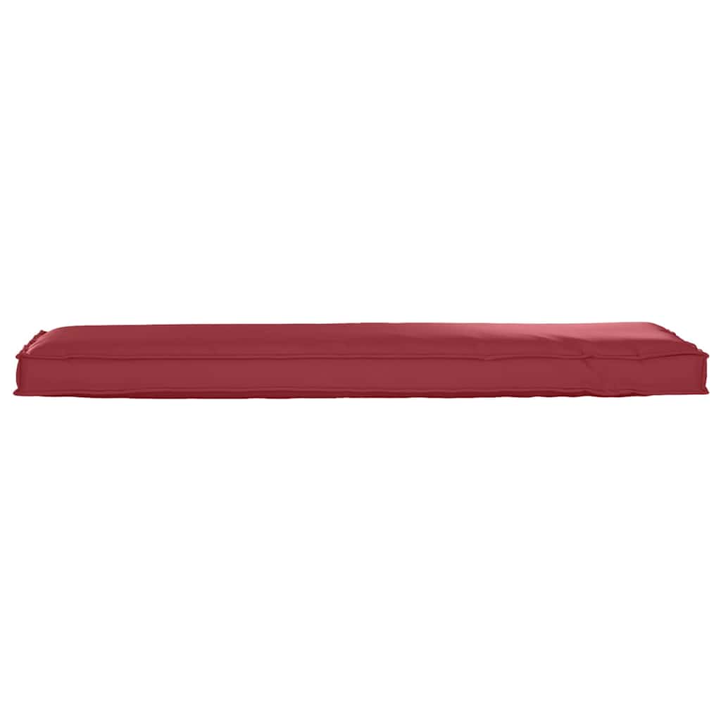 vidaXL Palettenkissen für Bank Weinrot 140 x 40 x 8 cm Oxford Stoff