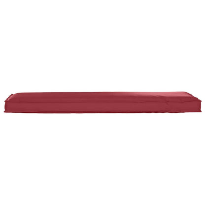 vidaXL Palettenkissen für Bank Weinrot 140 x 40 x 8 cm Oxford Stoff