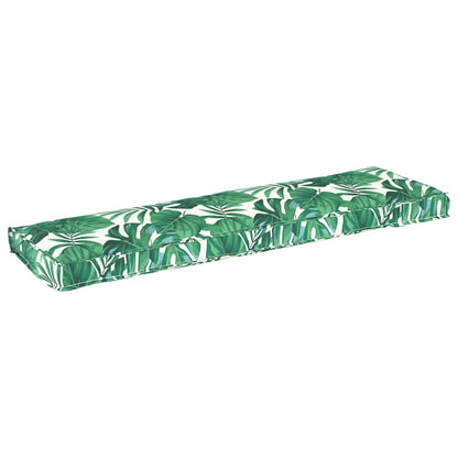 vidaXL Palettenkissen für Bank Floral Blattmuster 140 x 40 x 8 cm