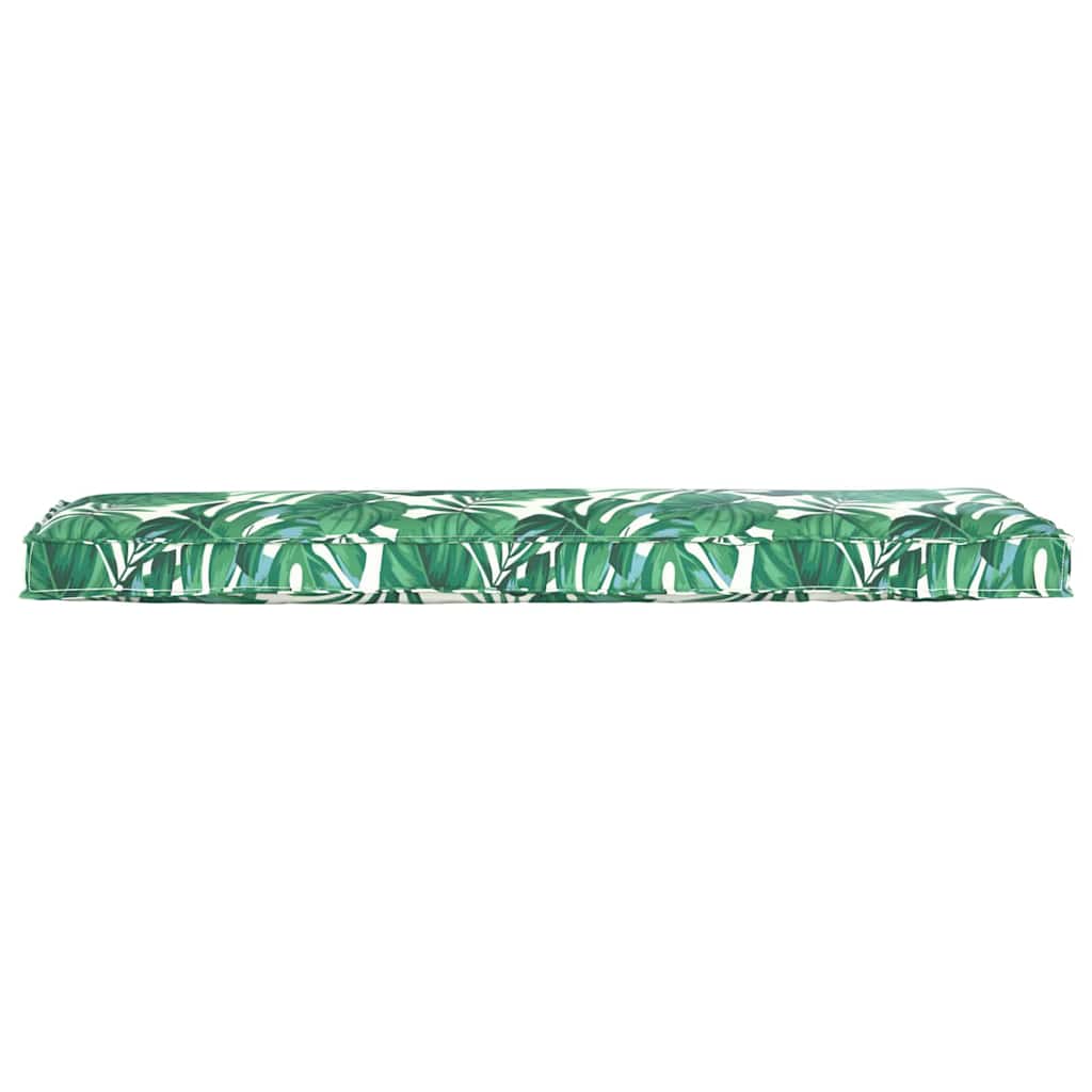 vidaXL Palettenkissen für Bank Floral Blattmuster 140 x 40 x 8 cm