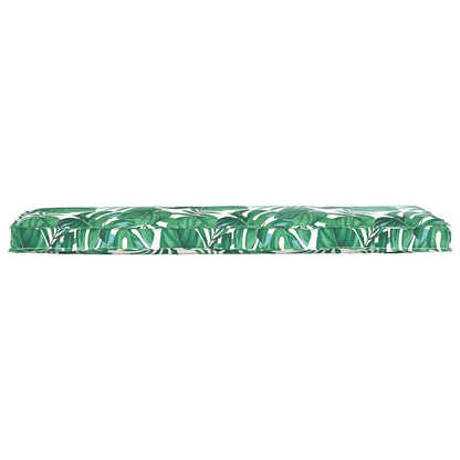 vidaXL Palettenkissen für Bank Floral Blattmuster 140 x 40 x 8 cm