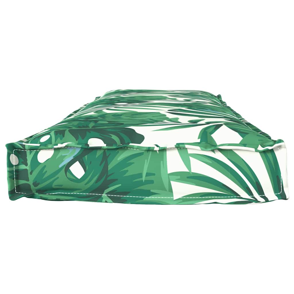 vidaXL Palettenkissen für Bank Floral Blattmuster 140 x 40 x 8 cm