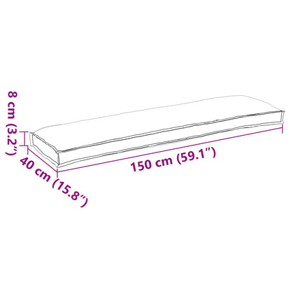 vidaXL Kissen Grau 150 x 40 x 8 cm Oxford-Stoff