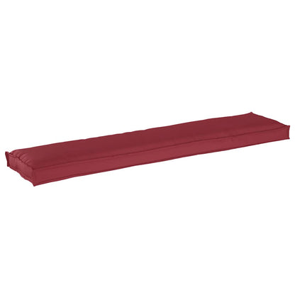 vidaXL Palettenkissen Weinrot 180 x 40 x 8 cm Oxford-Stoff