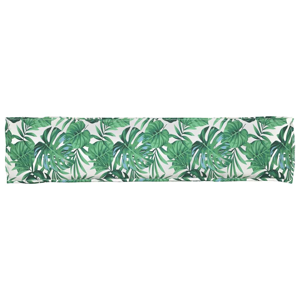vidaXL Palettenkissen Grünes Blattmuster 180 x 40 x 8 cm Oxford-Stoff