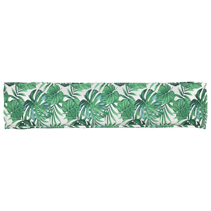 vidaXL Palettenkissen Grünes Blattmuster 180 x 40 x 8 cm Oxford-Stoff