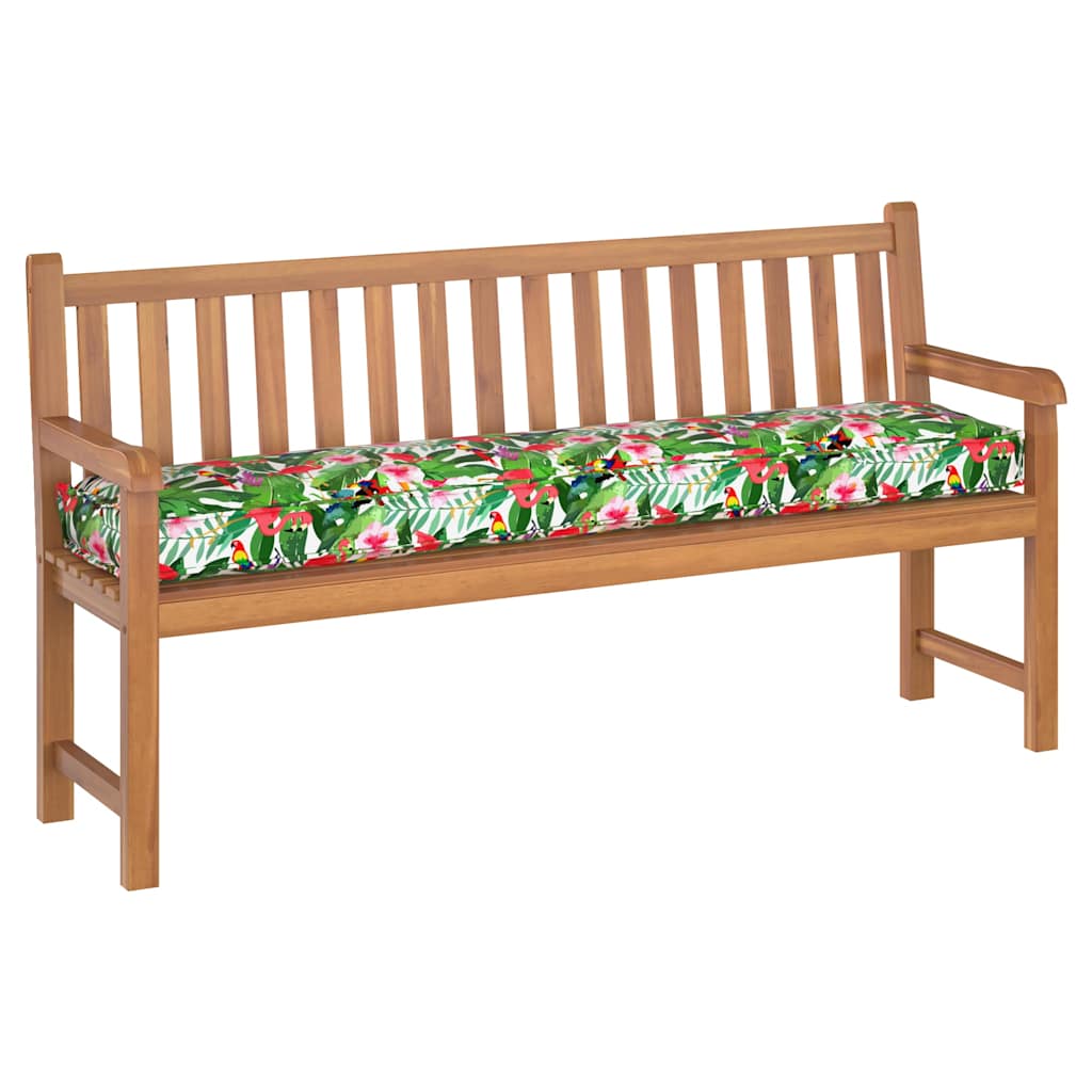 vidaXL Coussin de palette jungle tropicale florale 180 x 40 x 8 cm