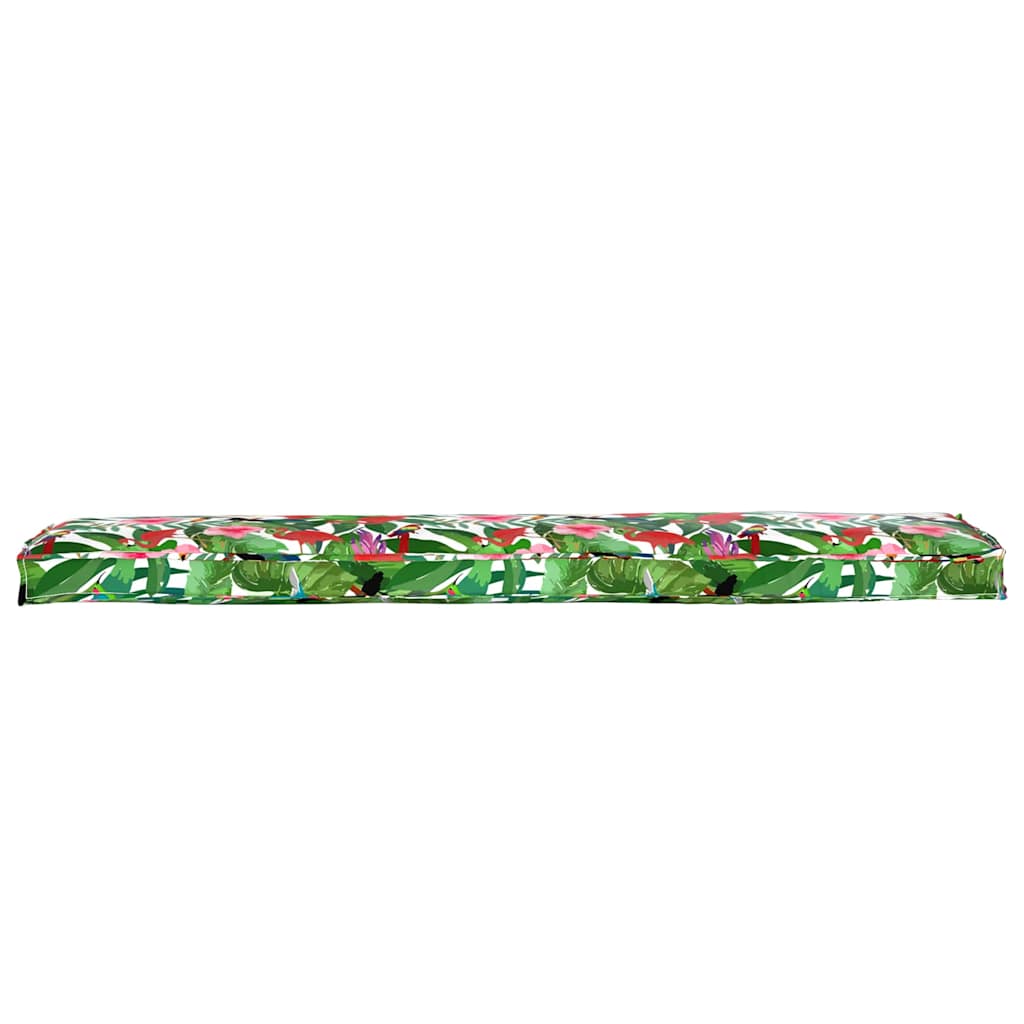 vidaXL Coussin de palette jungle tropicale florale 180 x 40 x 8 cm