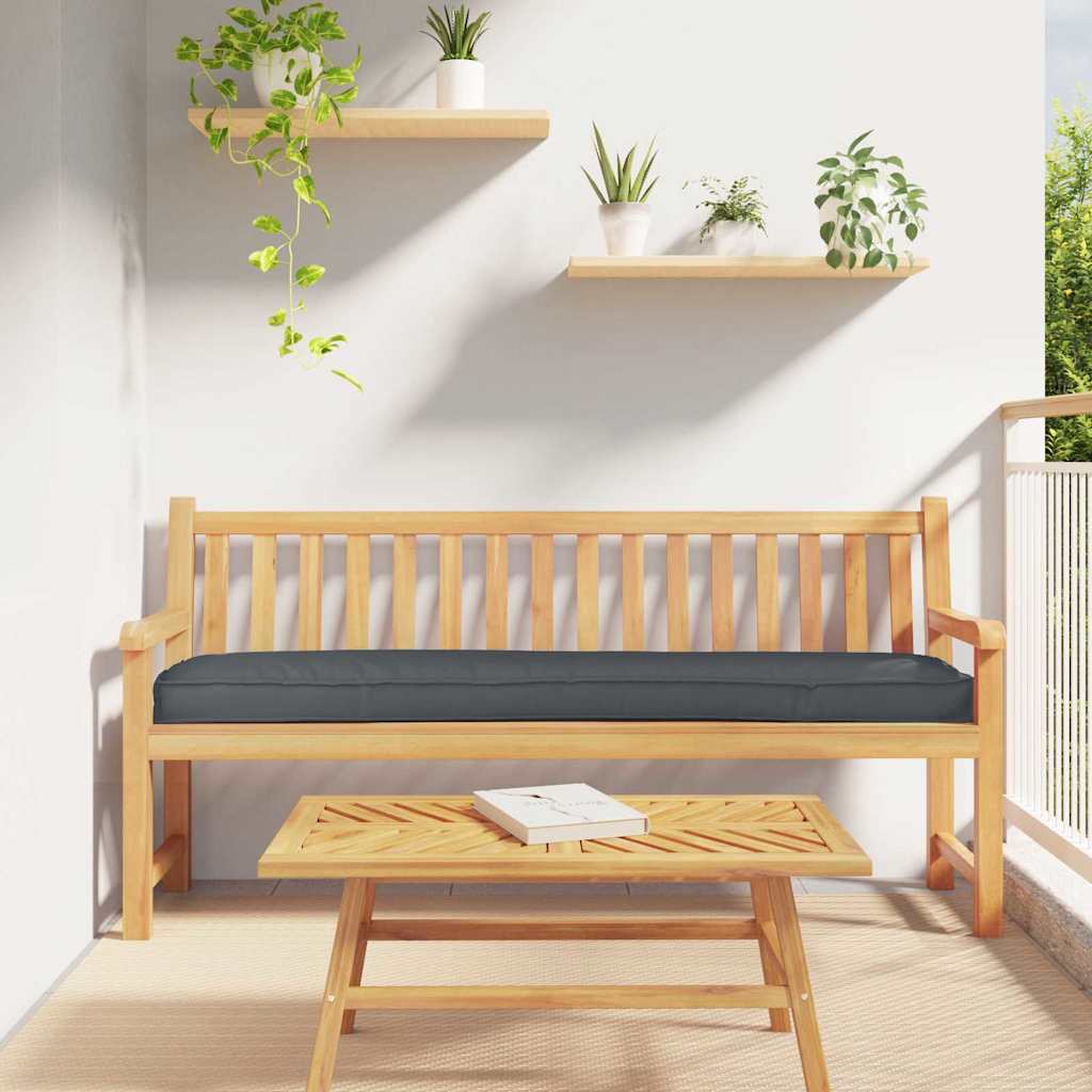 vidaXL Coussin de palette Anthracite 200 x 40 x 8 cm Tissu Oxford