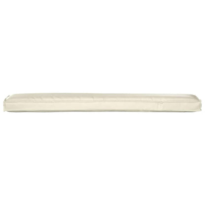 vidaXL Coussins de palette Crème 200 x 40 x 8 cm Tissu Oxford