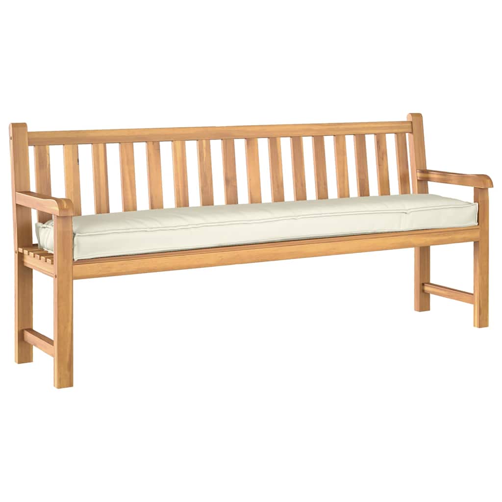 vidaXL Coussins de palette Crème 200 x 40 x 8 cm Tissu Oxford