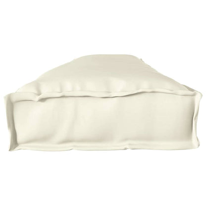 vidaXL Coussins de palette Crème 200 x 40 x 8 cm Tissu Oxford