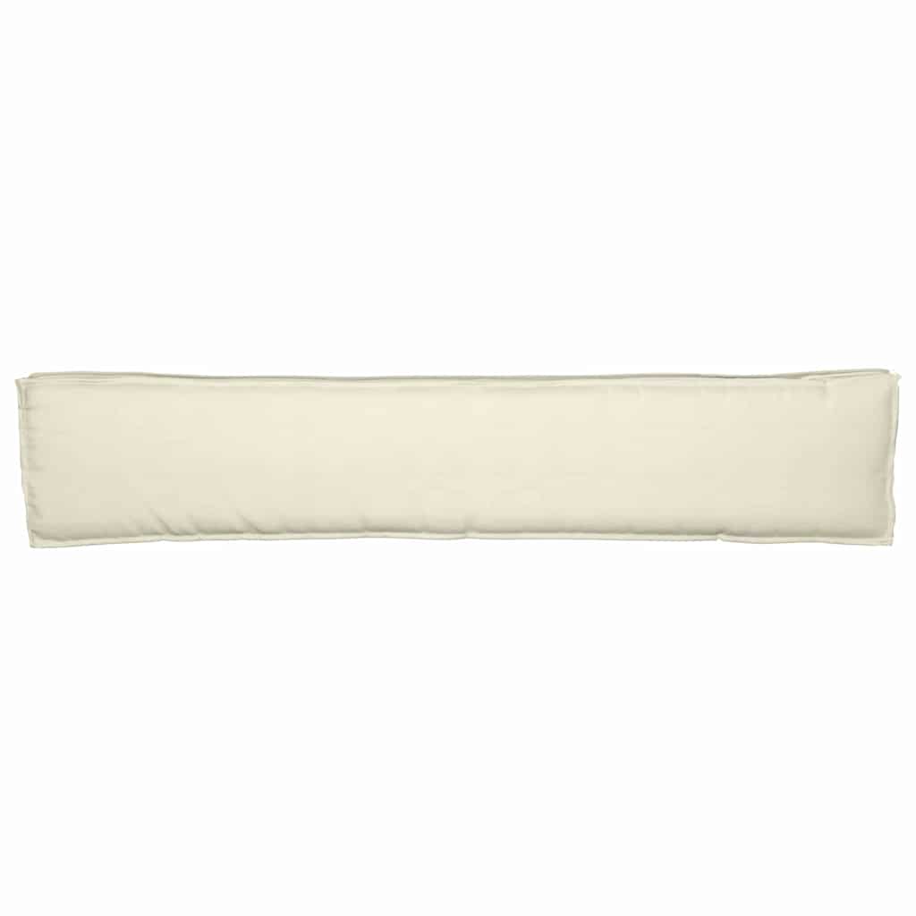 vidaXL Coussins de palette Crème 200 x 40 x 8 cm Tissu Oxford