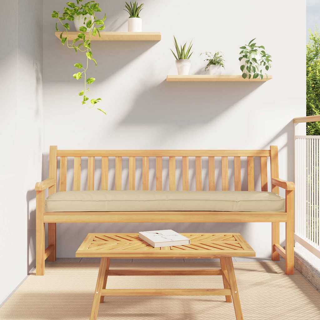 vidaXL Coussins de palette Beige 200 x 40 x 8 cm Tissu Oxford