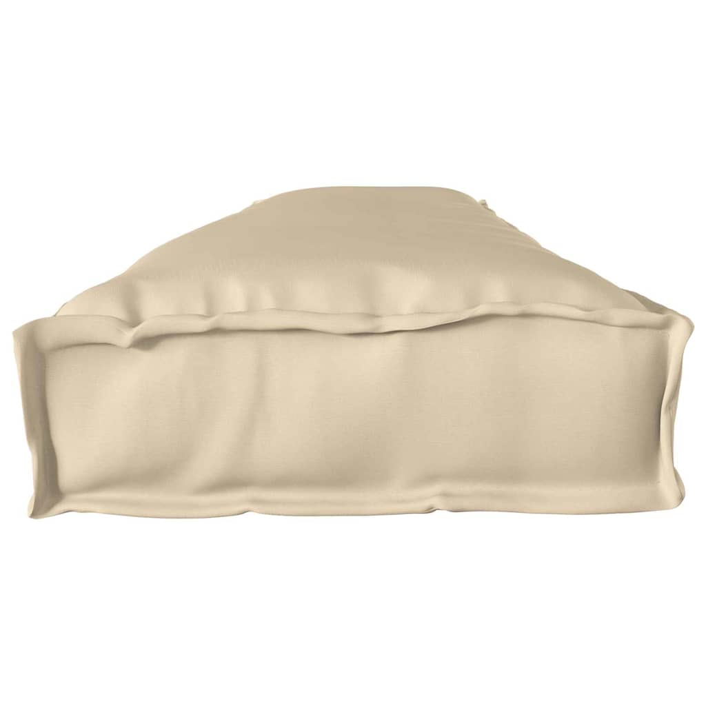 vidaXL Coussins de palette Beige 200 x 40 x 8 cm Tissu Oxford