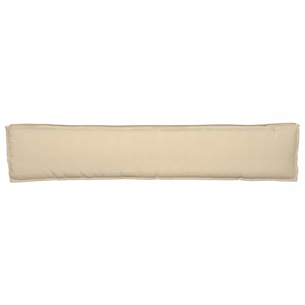 vidaXL Coussins de palette Beige 200 x 40 x 8 cm Tissu Oxford