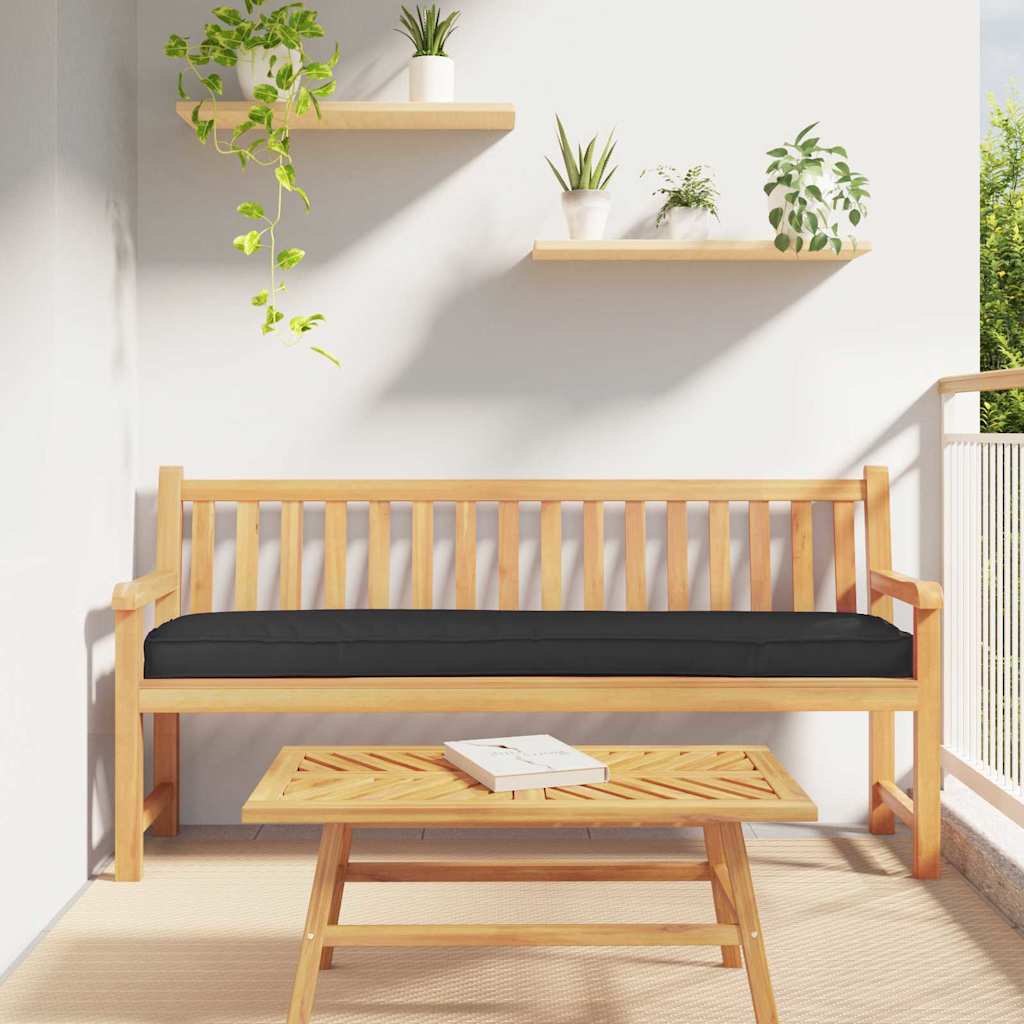 vidaXL Coussin de palette Noir 200 x 40 x 8 cm Tissu Oxford
