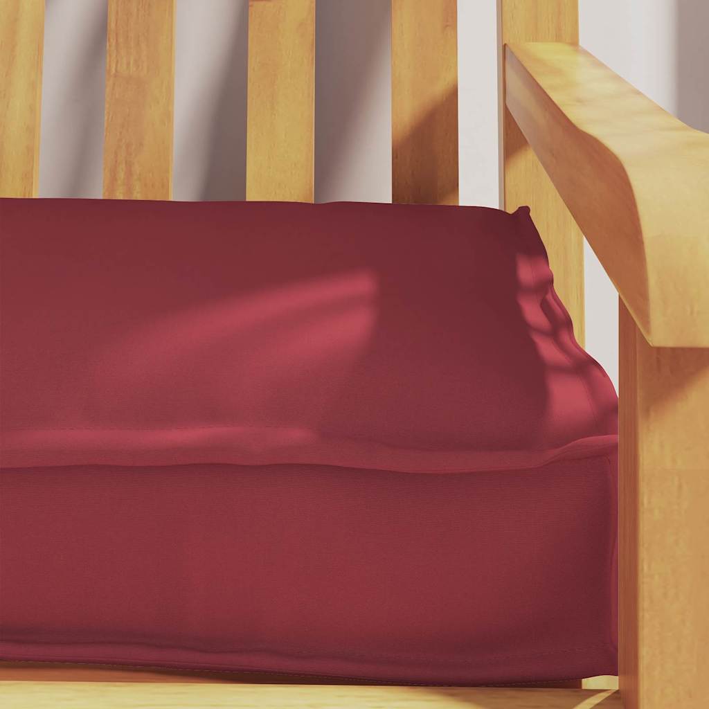 vidaXL Coussins de palette Rouge bordeaux 200 x 40 x 8 cm Tissu Oxford