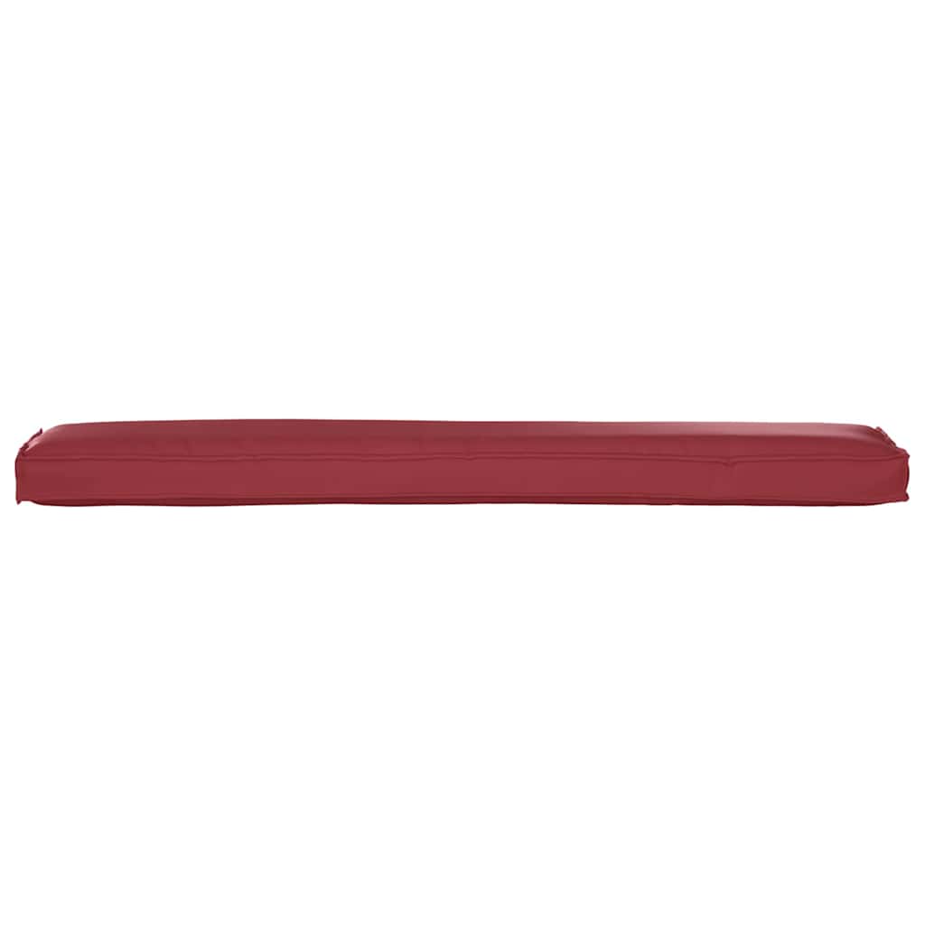 vidaXL Coussins de palette Rouge bordeaux 200 x 40 x 8 cm Tissu Oxford
