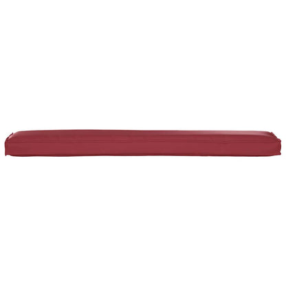 vidaXL Coussins de palette Rouge bordeaux 200 x 40 x 8 cm Tissu Oxford