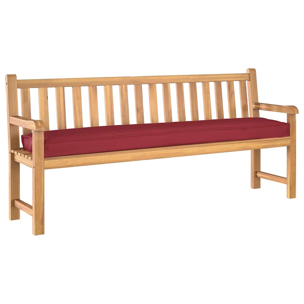vidaXL Coussins de palette Rouge bordeaux 200 x 40 x 8 cm Tissu Oxford