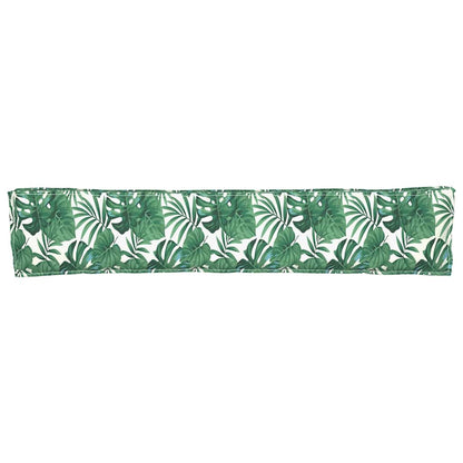 vidaXL Coussin de palette à motif feuilles florales 200 x 40 x 8 cm Tissu Oxford