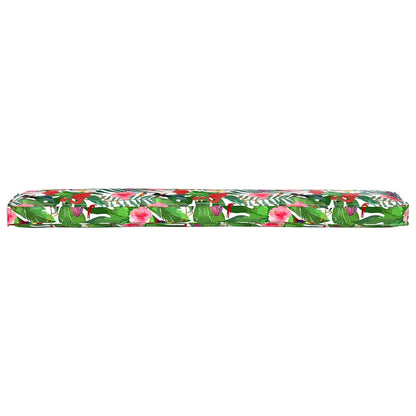 vidaXL Coussin de palette à motif floral jungle tropicale 200 x 40 x 8 cm