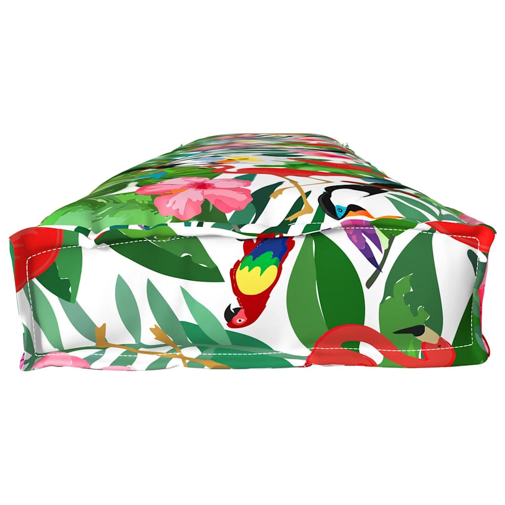 vidaXL Coussin de palette à motif floral jungle tropicale 200 x 40 x 8 cm