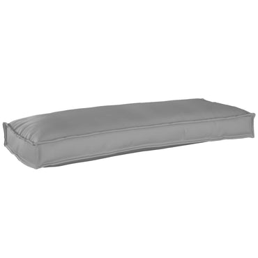vidaXL Ensemble de 2 coussins de palette Gris 100 x 40 x 8 cm Tissu Oxford