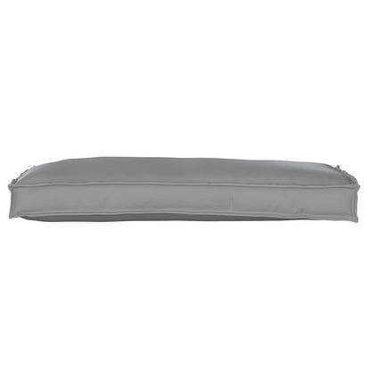 vidaXL Ensemble de 2 coussins de palette Gris 100 x 40 x 8 cm Tissu Oxford