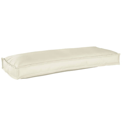 vidaXL Set de coussins de palette 2 pcs Crème 100 x 40 x 8 cm Tissu Oxford