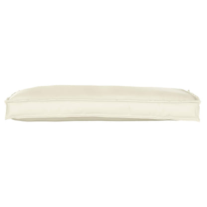 vidaXL Set de coussins de palette 2 pcs Crème 100 x 40 x 8 cm Tissu Oxford