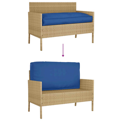 vidaXL Set de coussins de palette 2 pcs Bleu roi 100 x 40 x 8 cm Tissu Oxford