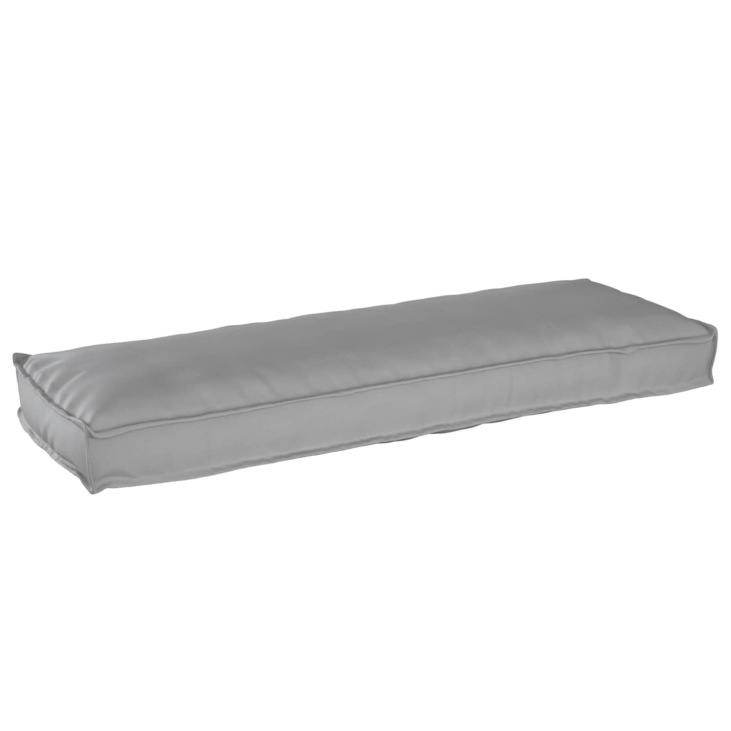 vidaXL Lot de 2 coussins de palette Gris 120 x 40 x 8 cm Tissu Oxford