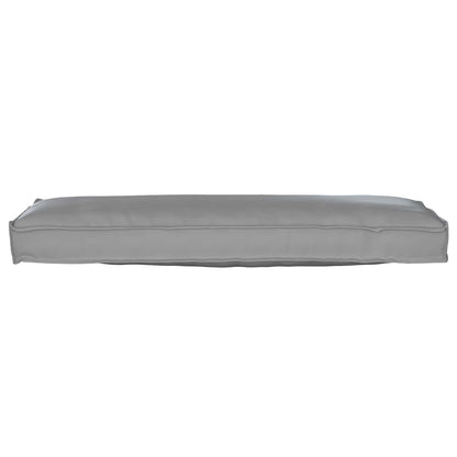 vidaXL Lot de 2 coussins de palette Gris 120 x 40 x 8 cm Tissu Oxford