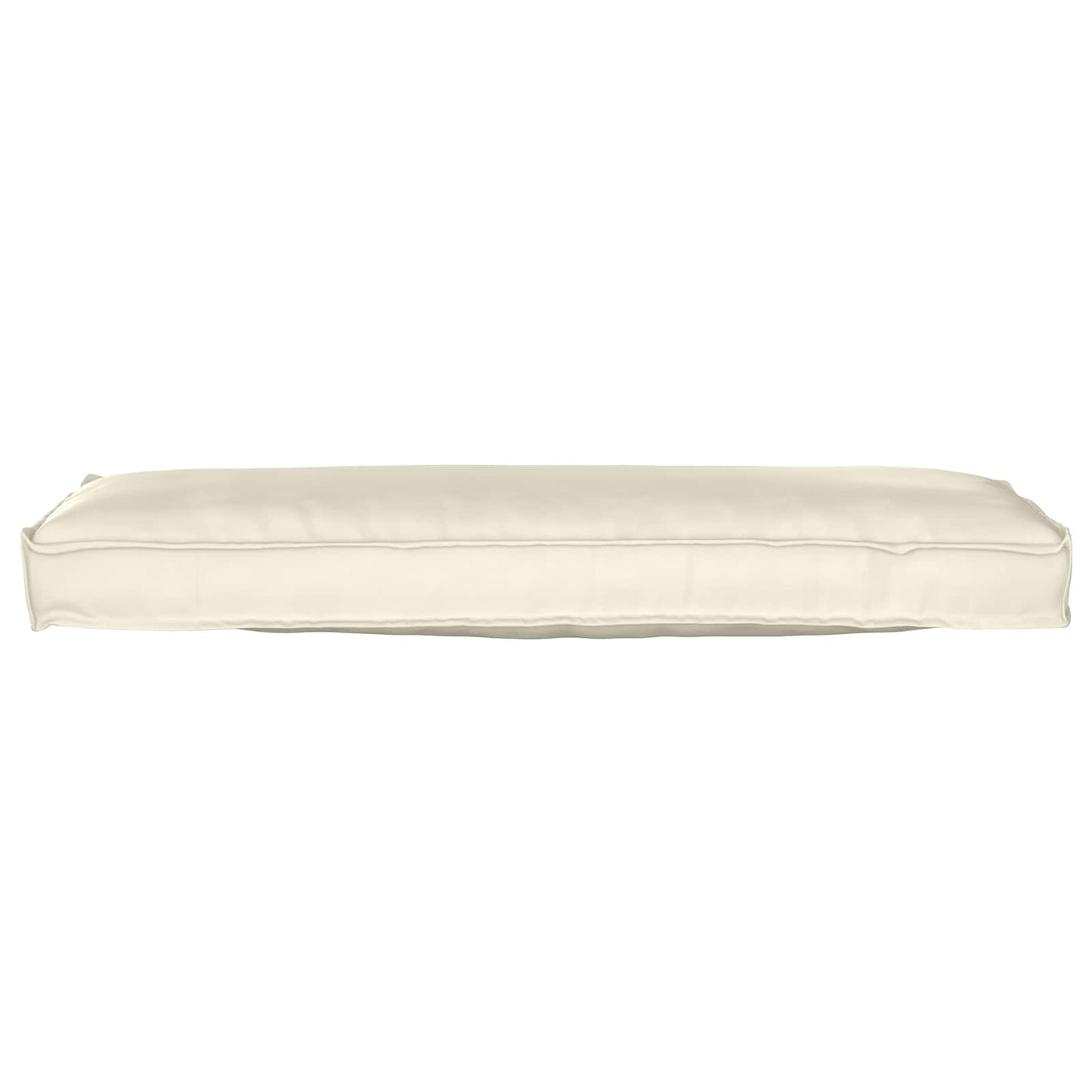 vidaXL Lot de 2 coussins pour palettes Crème 120 x 40 x 8 cm Tissu Oxford