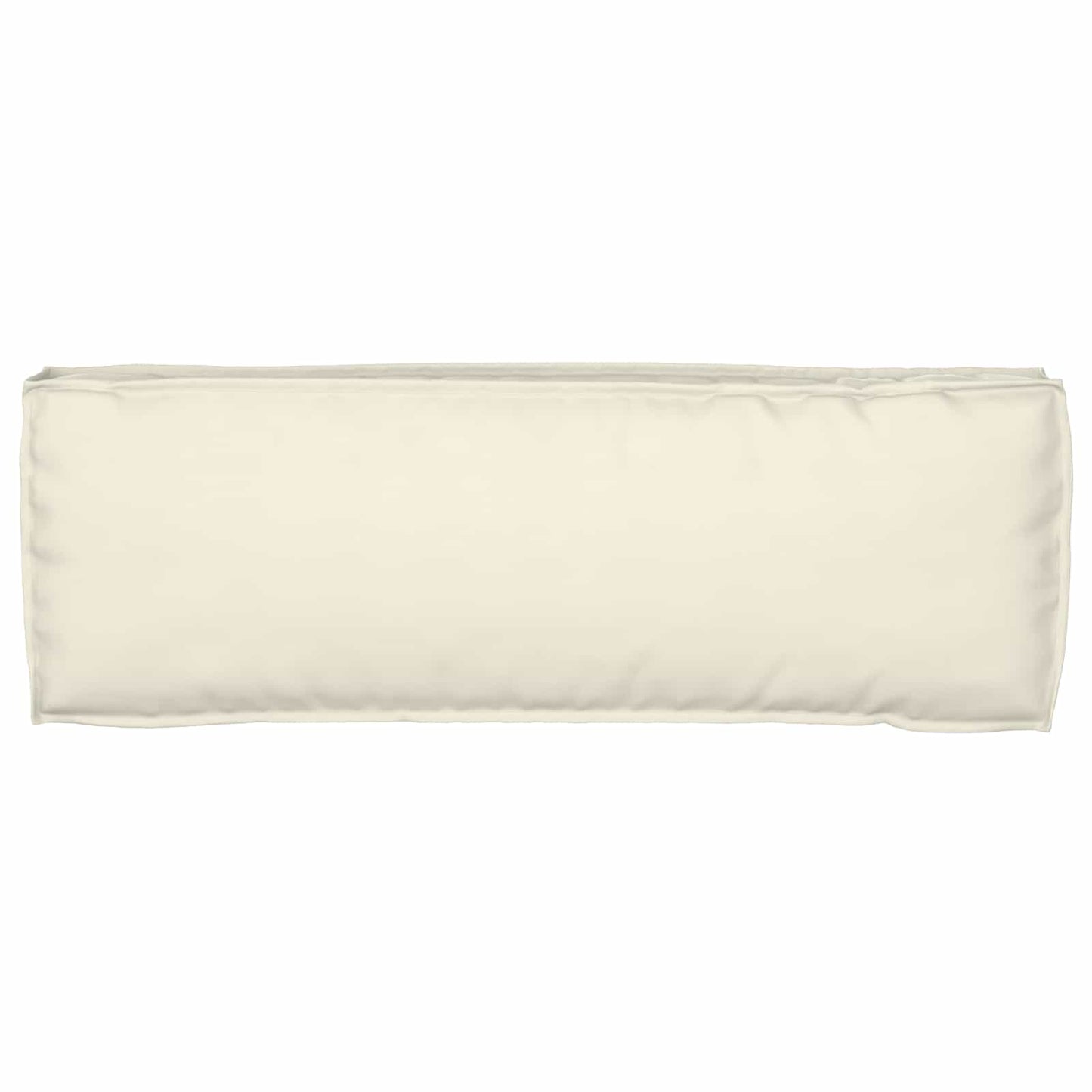 vidaXL Lot de 2 coussins pour palettes Crème 120 x 40 x 8 cm Tissu Oxford