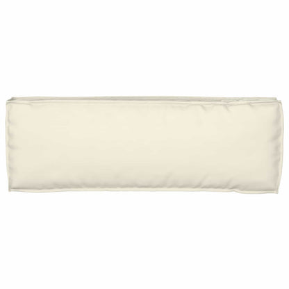 vidaXL Lot de 2 coussins pour palettes Crème 120 x 40 x 8 cm Tissu Oxford
